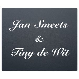 RVS antraciet naambordje voordeur 12x10cm
