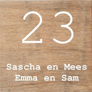 Bamboe 12x12cm Courier