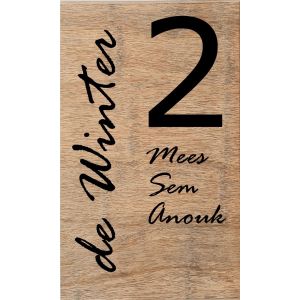Bamboe 12x20cm Rage italic/Verdana