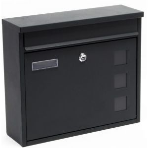 BR9B Brievenbus antraciet 32x36x11,5cm