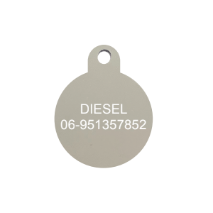 Dierenpenning DP-5 rond zilver