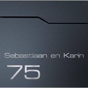 Brievenbus met naam en huisnummer BR200.1 tekst