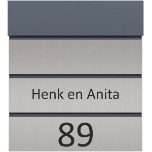 Brievenbus kopen met naam en huisnummer.